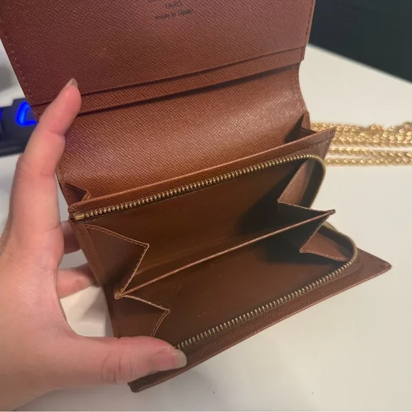 Louis Vuitton Monogram Crossbody with Gold Chain - Picture 13 of 17